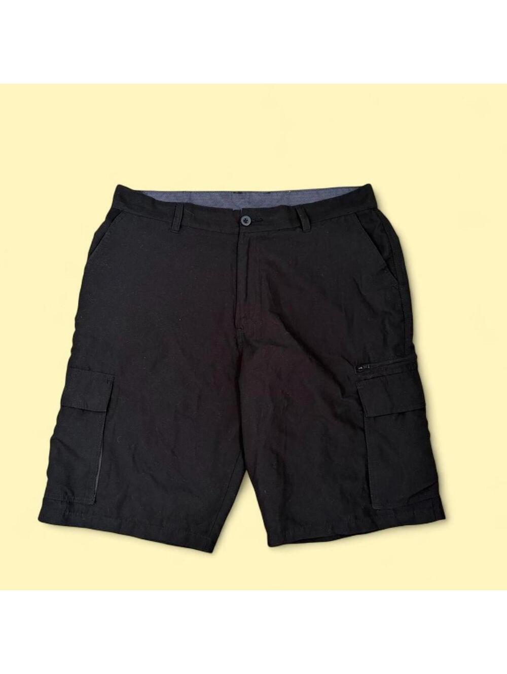 Burnside Black Cargo Shorts